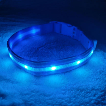 Premium LED Dog Collar - Original Design with 1,000 Feet Visibility - USB Rechargeable and Waterproof - Ideal for Night Walks - Trusted USA Brand